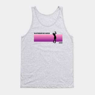 Waterbury Open | Happy Gilmore Inspired | Pink + Female Golfer Tank Top